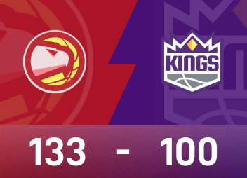 Báo cáo trận đấu NBA: Johnson có 24 điểm, 10 rebound và 8 kiến tạo, Hawks đánh bại Kings 133-100