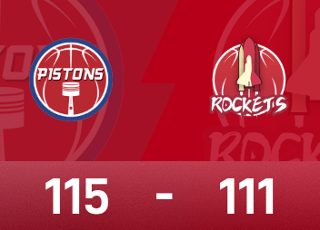 Báo cáo trận đấu NBA: Cunningham 21 điểm, 7 rebound và 9 kiến tạo, Pistons 115-111 Rockets