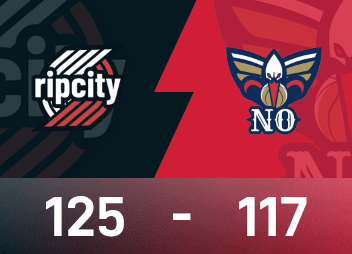 Báo cáo trận đấu NBA: Yang Hansen không xuất hiện & Sharp 35 điểm, Trail Blazers 125-117 Pelicans