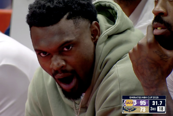 Tôi cảm thấy buồn ngủ! Pelicans ghi điểm lớn và chạy chỗ, Zion ngáp dài trong khu vực ghế dự bị