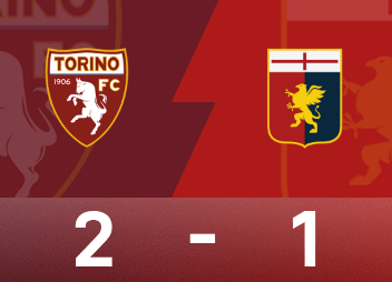 Tường thuật trận đấu Serie A: Sabelli đá phản lưới nhà, Maripan thực hiện cú sút cuối cùng, Torino lội ngược dòng thắng Genoa 2-1