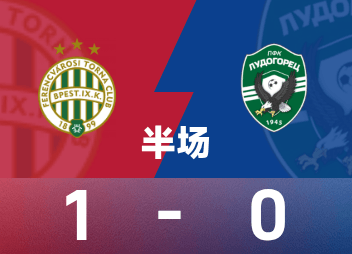 Hiệp 1 Europa League: Kanikovsky ghi bàn, Ferencvaros 1-0 Ludogorets